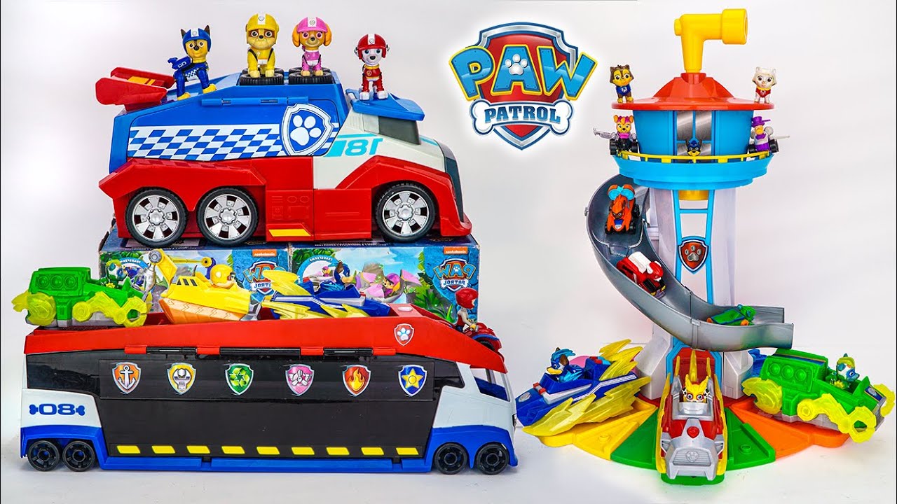 74 Minutes Paw Patrol Toys Unboxing ASMR I PAW Patrol Mighty Pups Lookout Tower | Toy Review