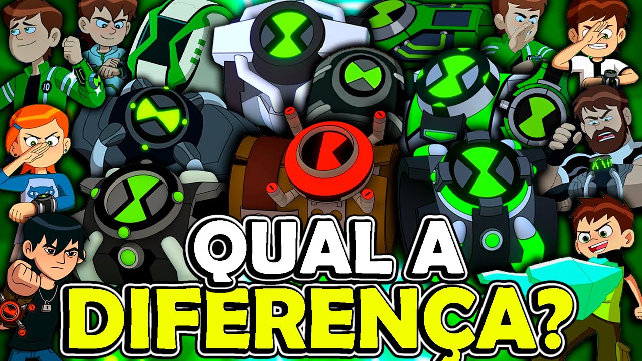 QUAL A DIFEREN&Ccedil;A DOS OMNITRIX DO BEN 10 REBOOT!???