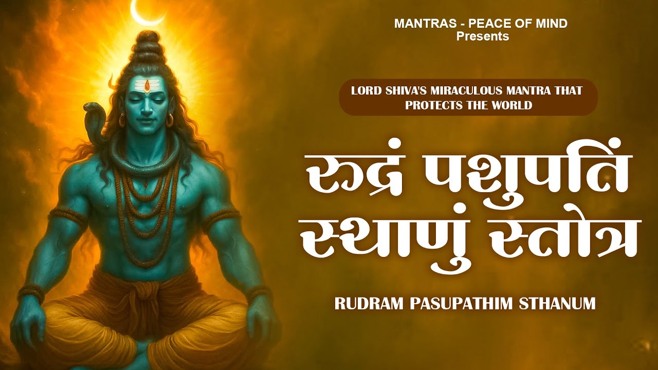 Lord Shiva's Miraculous Mantra that Protects the WORLD : Rudram Pasupathim Sthanum | शिवस्तोत्र