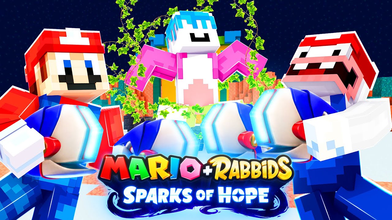 Mario's Ship CRASHED On A NEW Planet! | Minecraft Mario + Rabbids Sparks Of Hope  | [7]