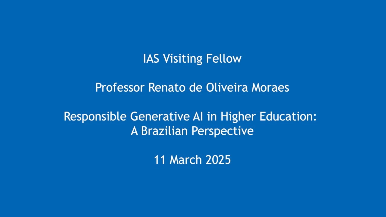 Professor Renato de Oliveira Moraes - Responsible Generative AI in Higher Education...