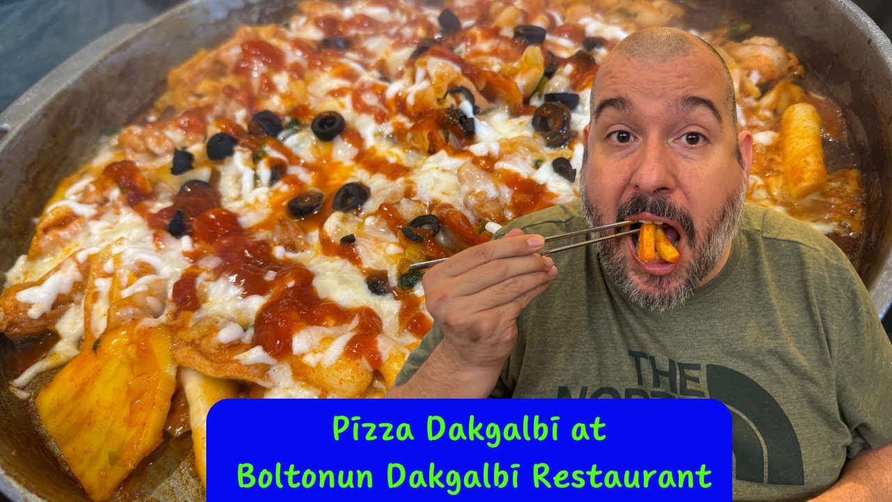 🍕 Trying Pizza Dakgalbi at Bultonun Dakgalbi Restaurant in Pyeongtaek