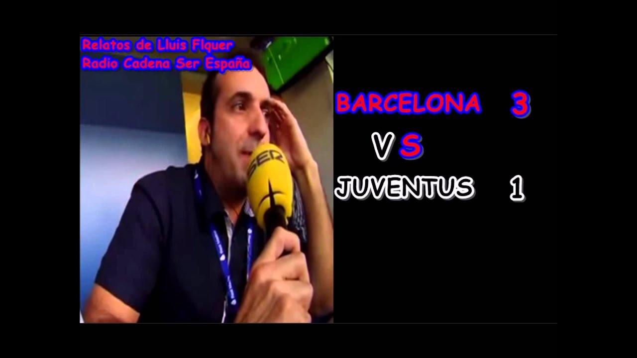 (Relato Emocionante) Juventus 1 - Barcelona 3 (Cadena  Ser) UEFA Champions League Final