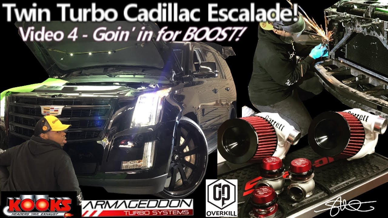 Goin' in for BOOST. Twin Turbo Cadillac Escalade - The Big Tear Down video 4