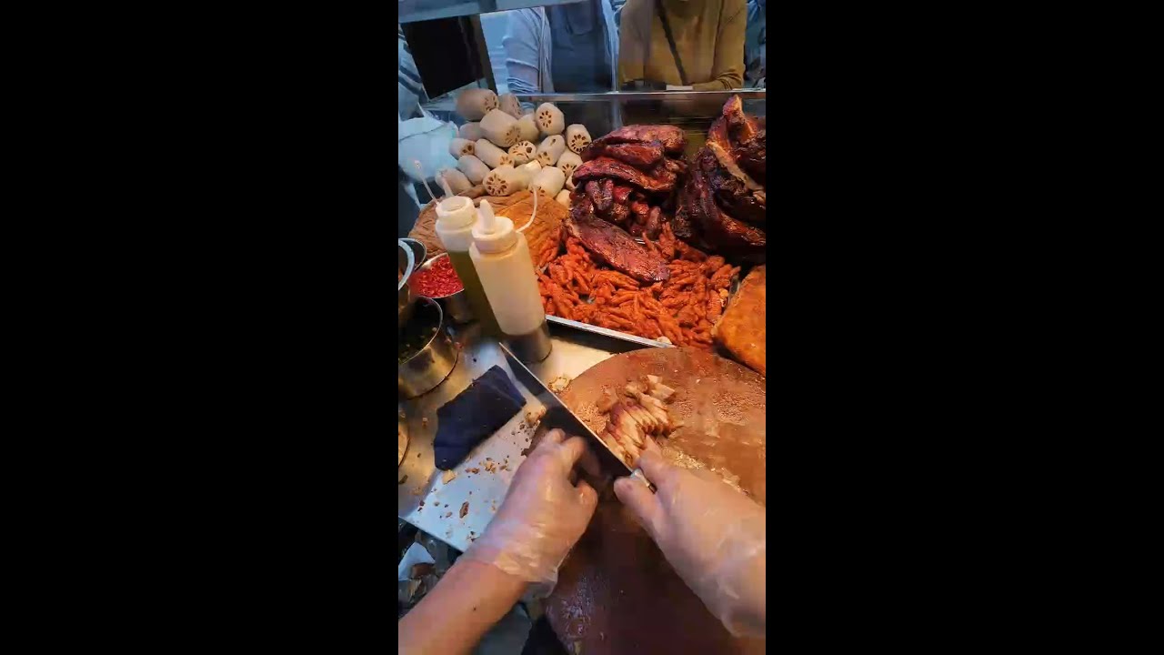 🔴 LIVE: Cantonese Roast Meat Cutting | China Street Food POV in Action