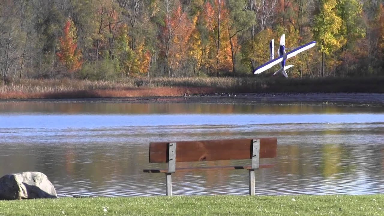 E-Flite Carbon Z Cub Float Flying Fall 2014