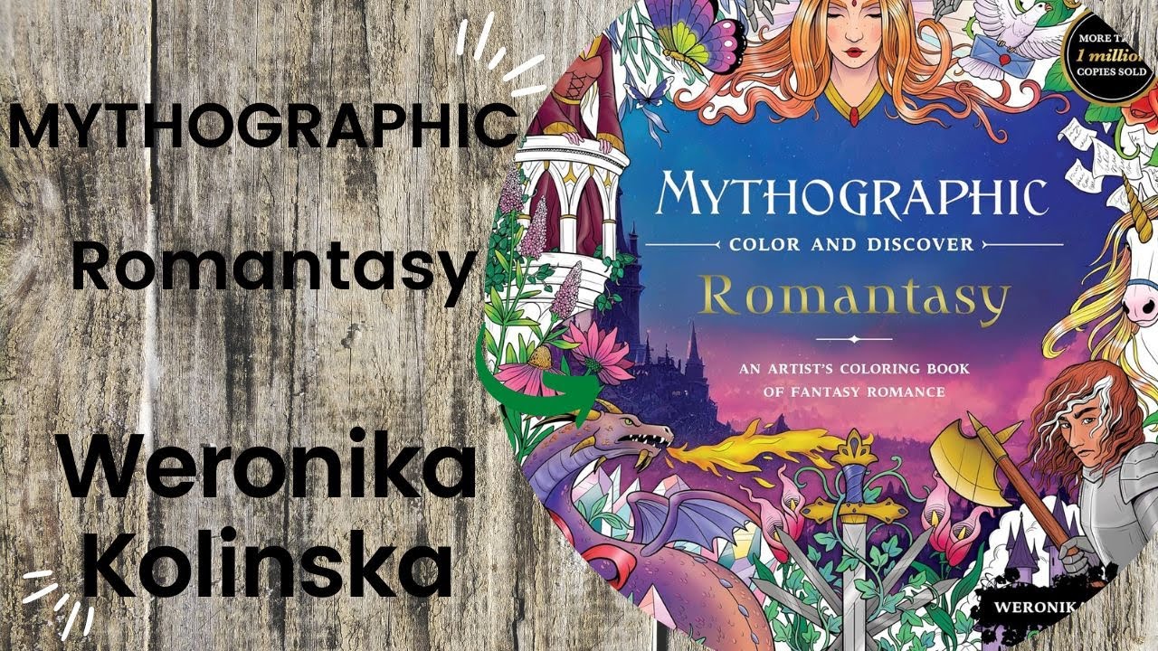 MYTHOGRAPHIC Romantasy - Weronika Kolinska // Adult Colouring Book Flip Through