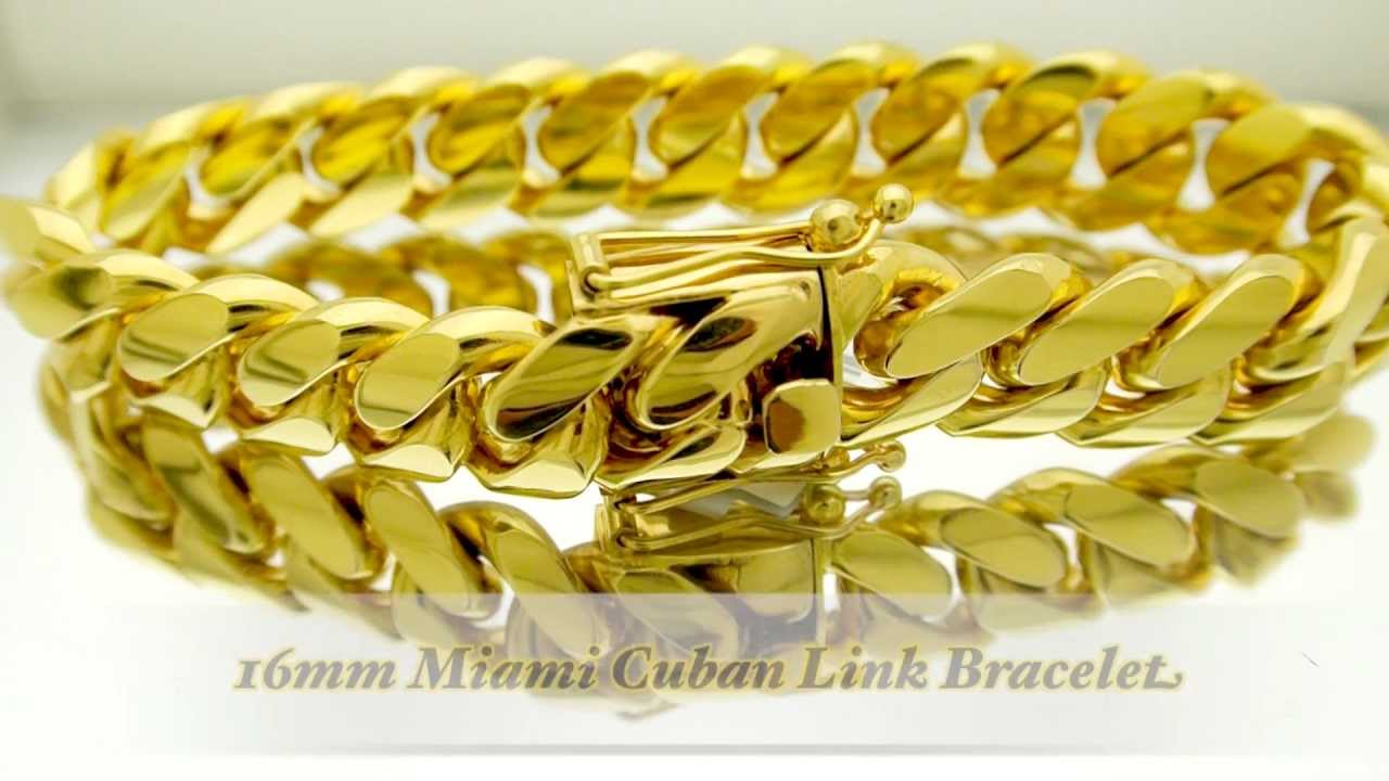16mm Miami Cuban Link Bracelet HD Hand Made Custom Daniel Jewelry Inc