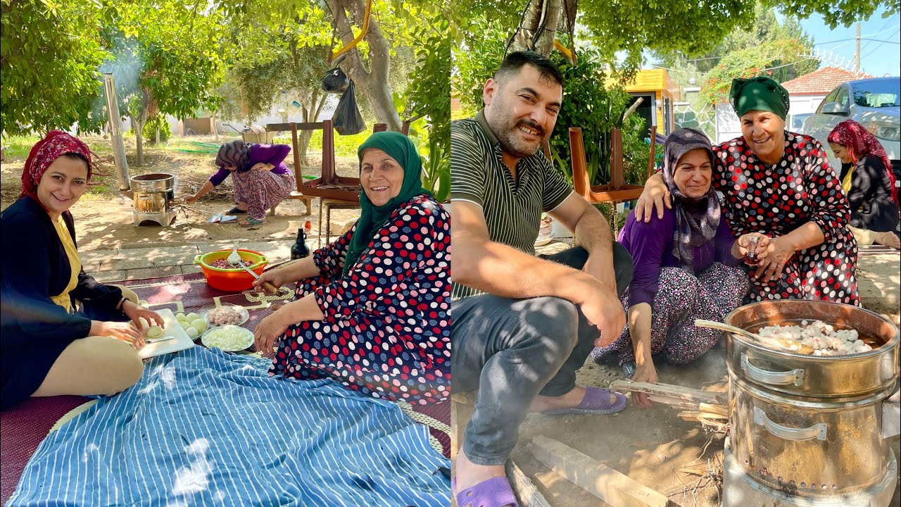 HALAM GELDİ 😍 KÖY EVİ BAYRAM KUZU ÇİĞERİ LEZZETLİ DOLU DOLU KAHVALTI