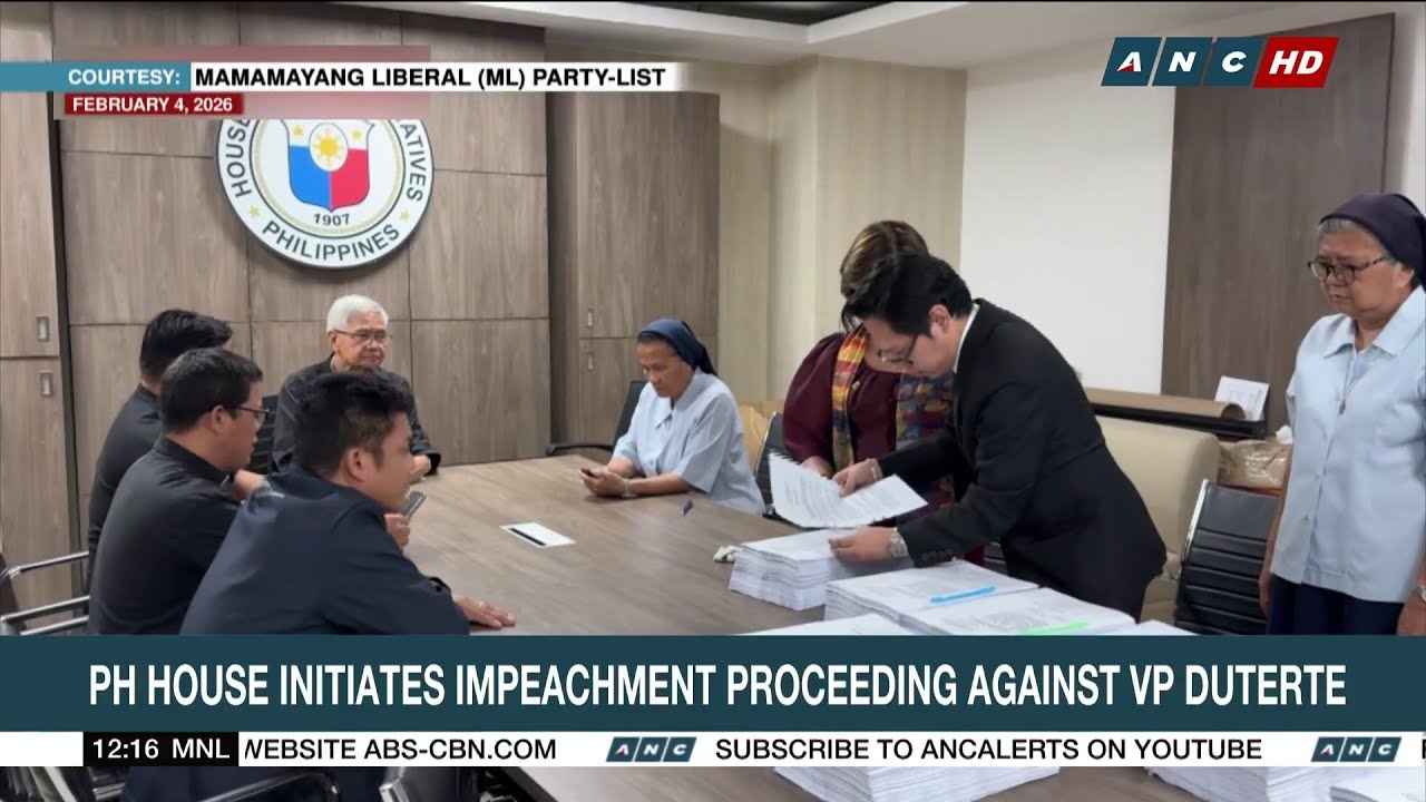 House initiates impeachment proceeding against VP Duterte | ANC