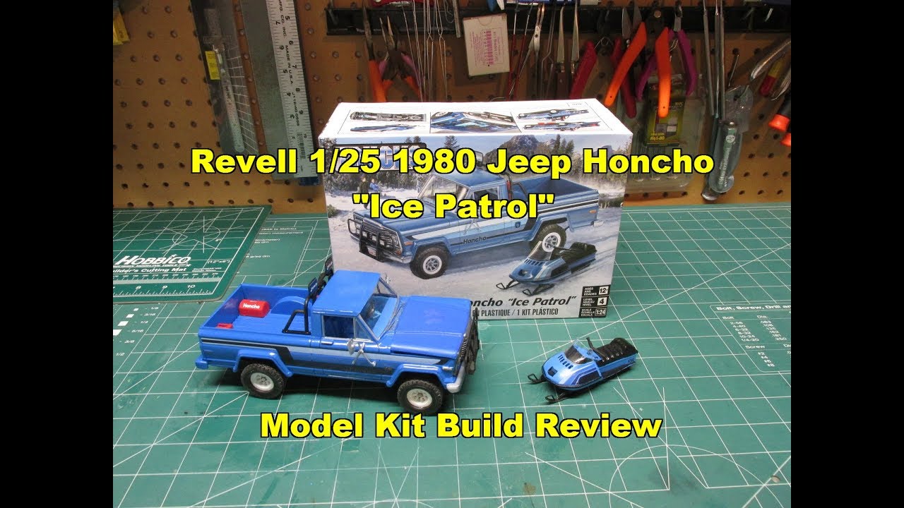 Revell 1/25 1980 Jeep Honcho Ice Patrol Model Kit Review Build 85-7224