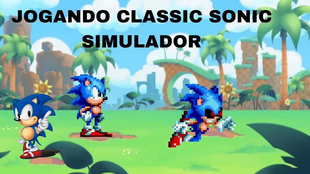 JOGANDO CLASSIC SONIC SIMULADOR 