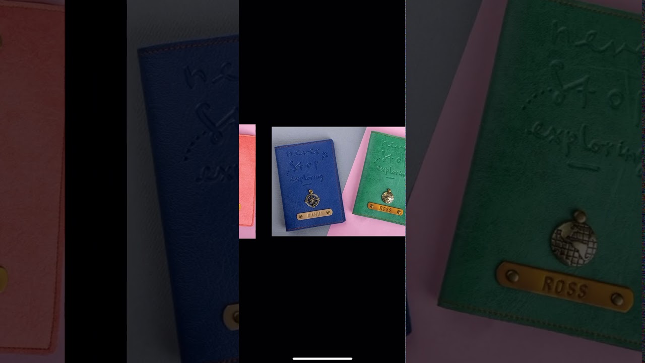 The Junket - Personalised Couple Passport Covers & Custom Passport Holders