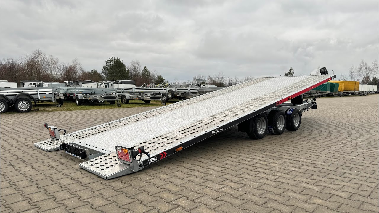 Lorries PLI35-6021 - laweta uchylna | 635 x 216 cm / 3500 kg / 3 osie x 1350 kg / R10C / lampy LED |