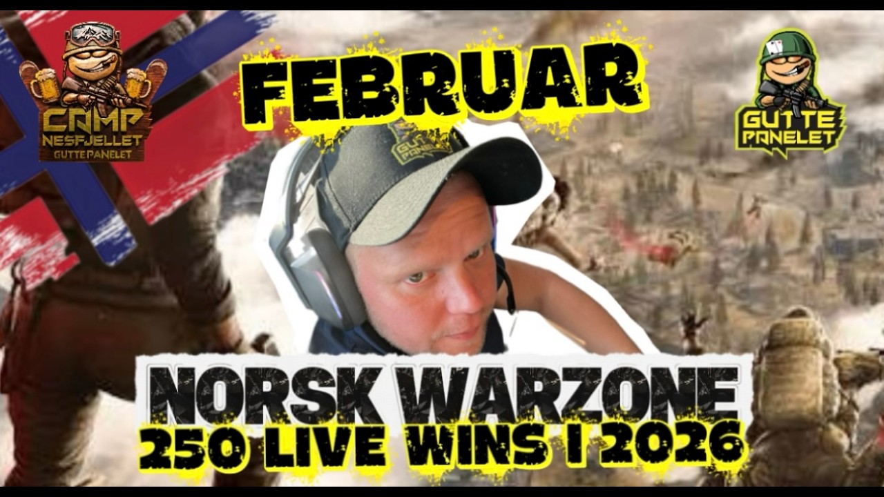 NORSK WARZONE: 250 LIVE WINS 2026 – FEBRUAR 41/250 #norskgaming