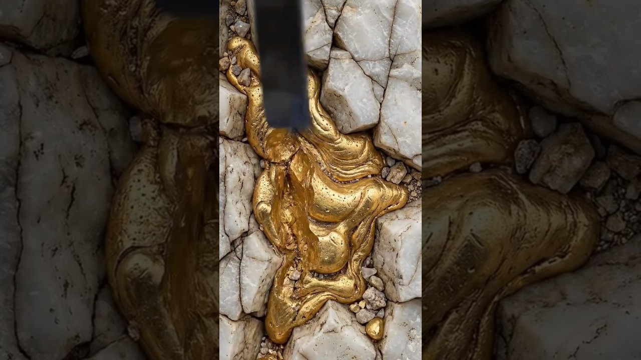 ASMR Satisfying | Natural Gold Making Process