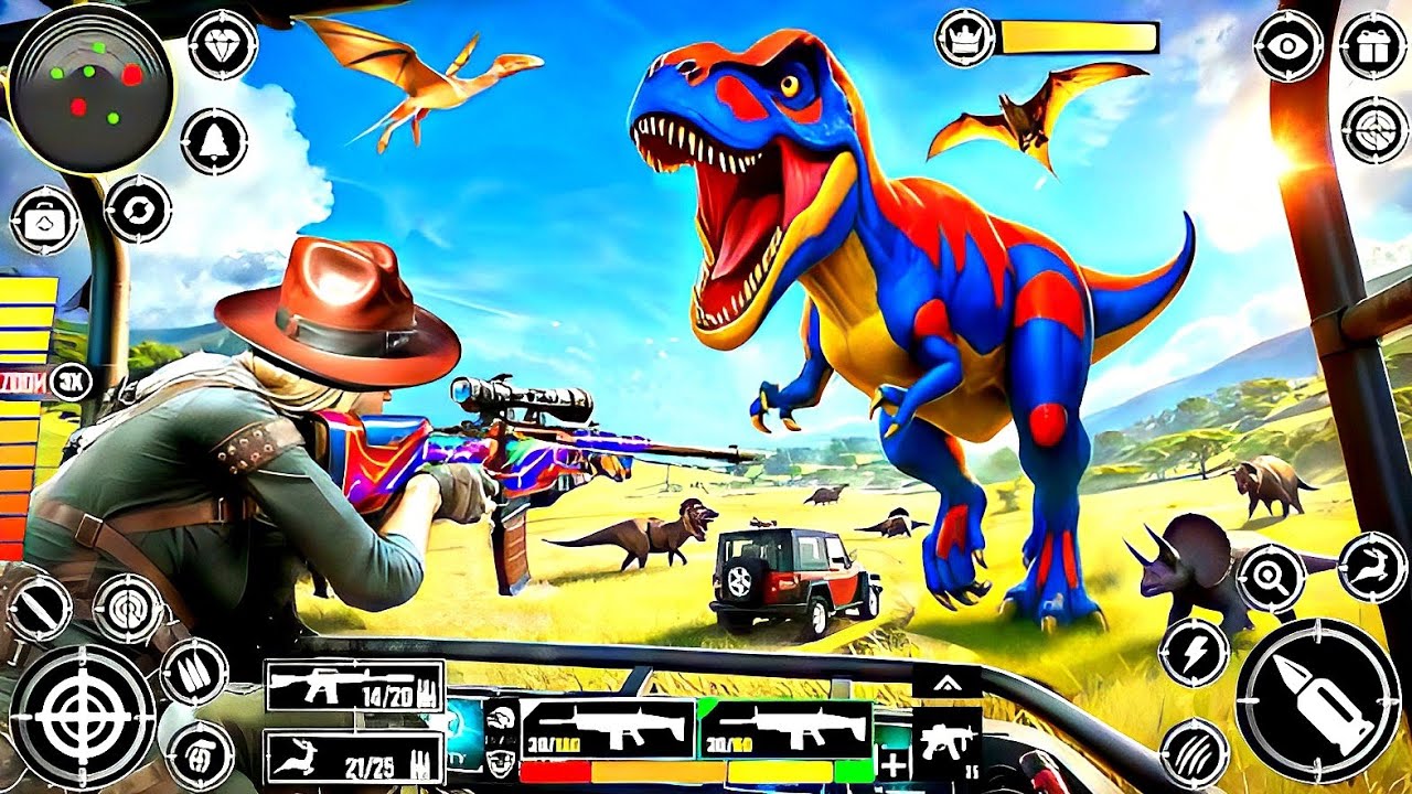 Dino Hunting Games 3d: Wild Animal Adventures! Epic Battles, Thrills & Crazy Gameplay!