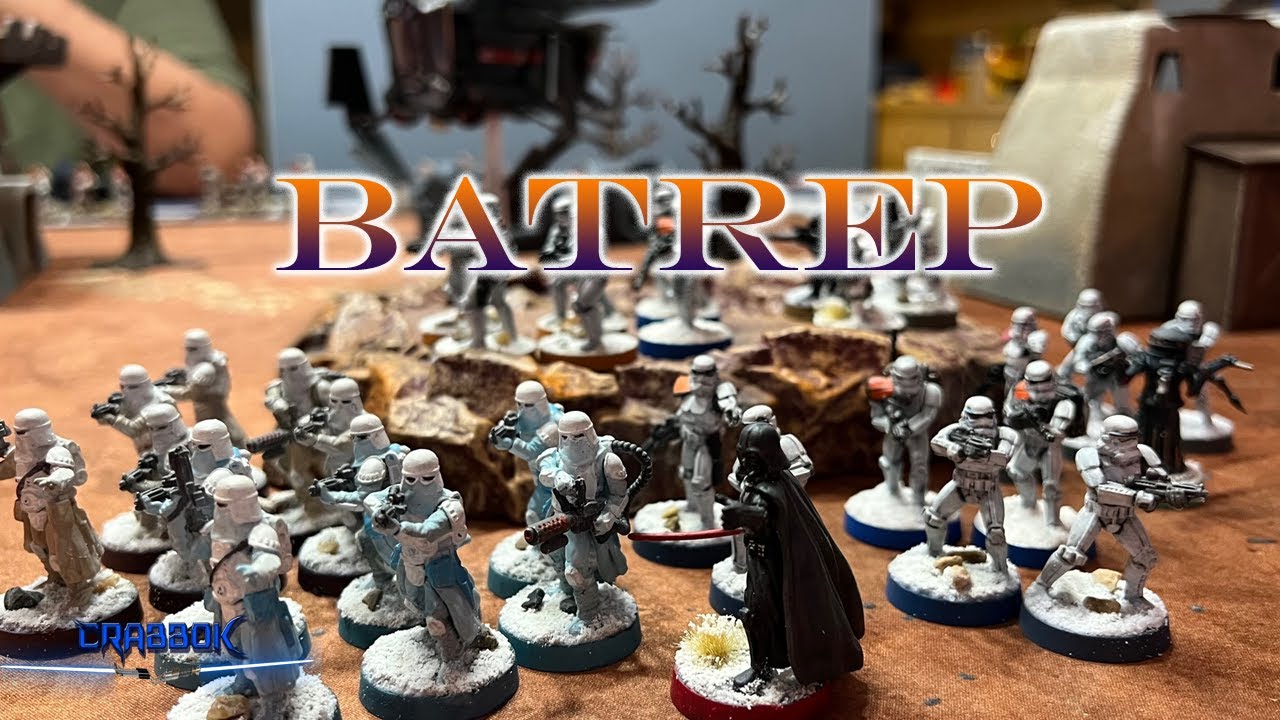 Battle Report - Star Wars Legion - Darth Vader and LAAT Snowtroopers vs Clone Phoenix Company