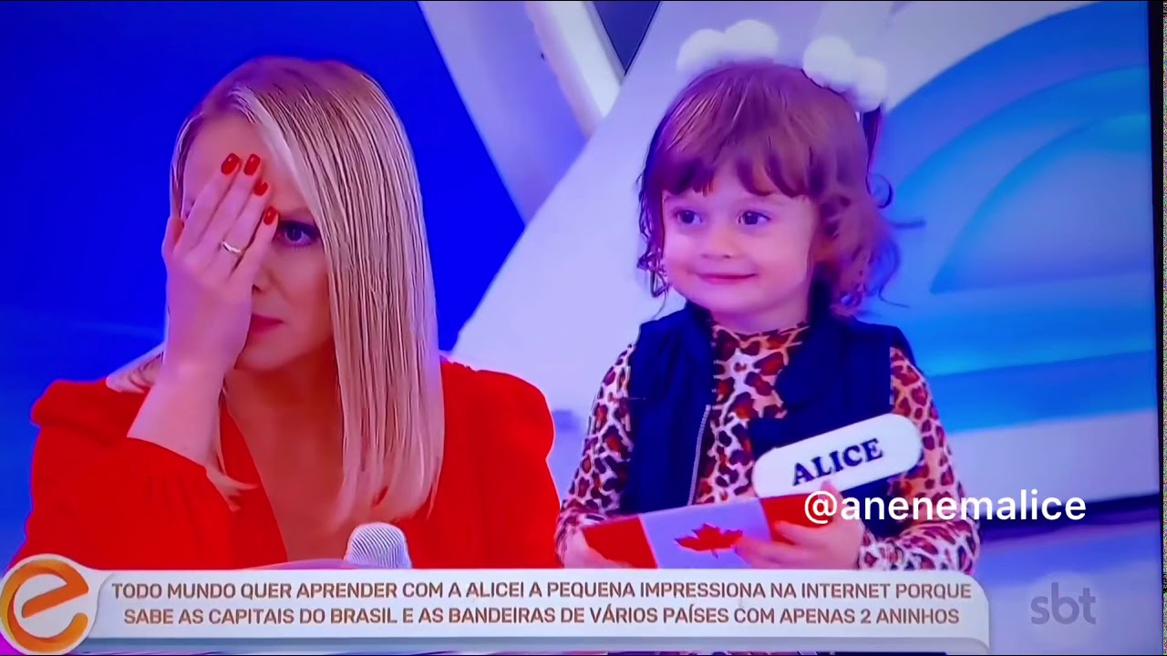 Neném Alice no Programa da Eliana - PARTE 1