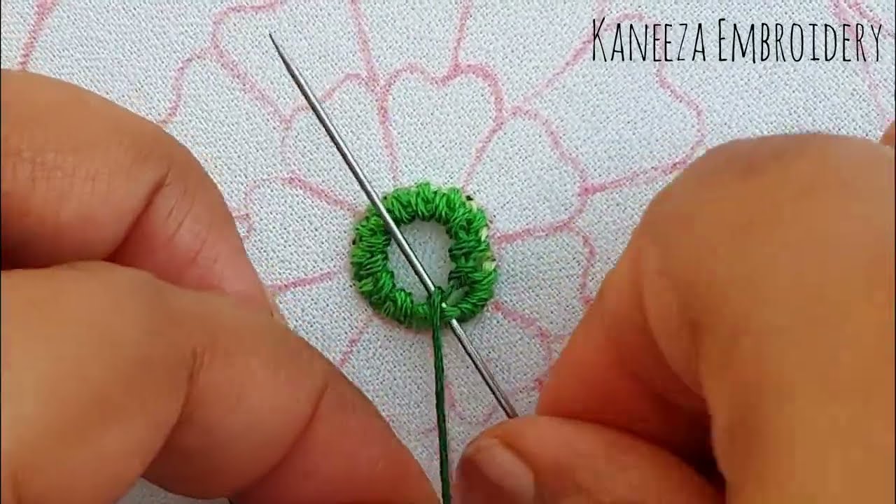 Beautiful flower embroidery design #handembroidery #handmade 