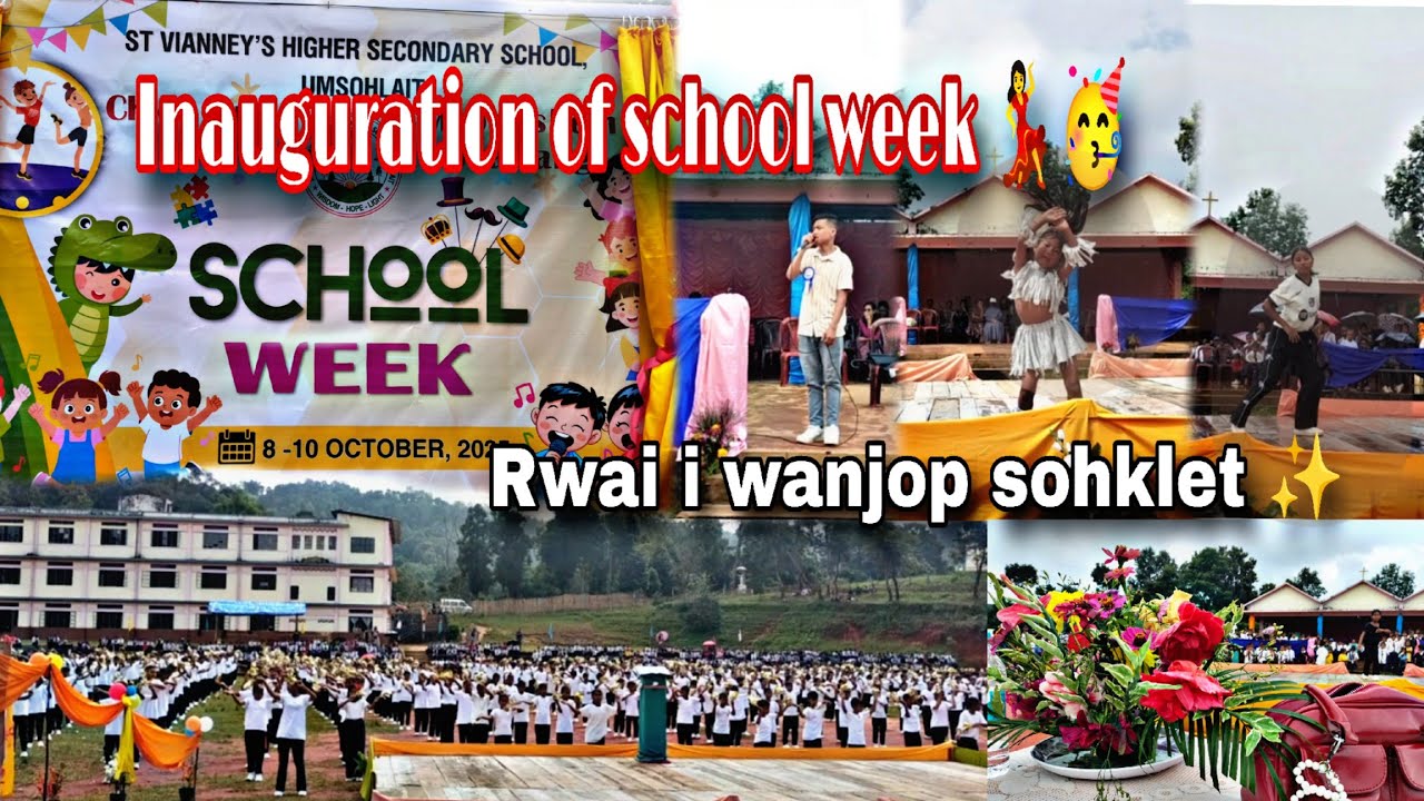 Inauguration of school week  st.vianneys school🥳✨|| Dancing competition💃rwai i wanjop sohklet🤩#vlog 