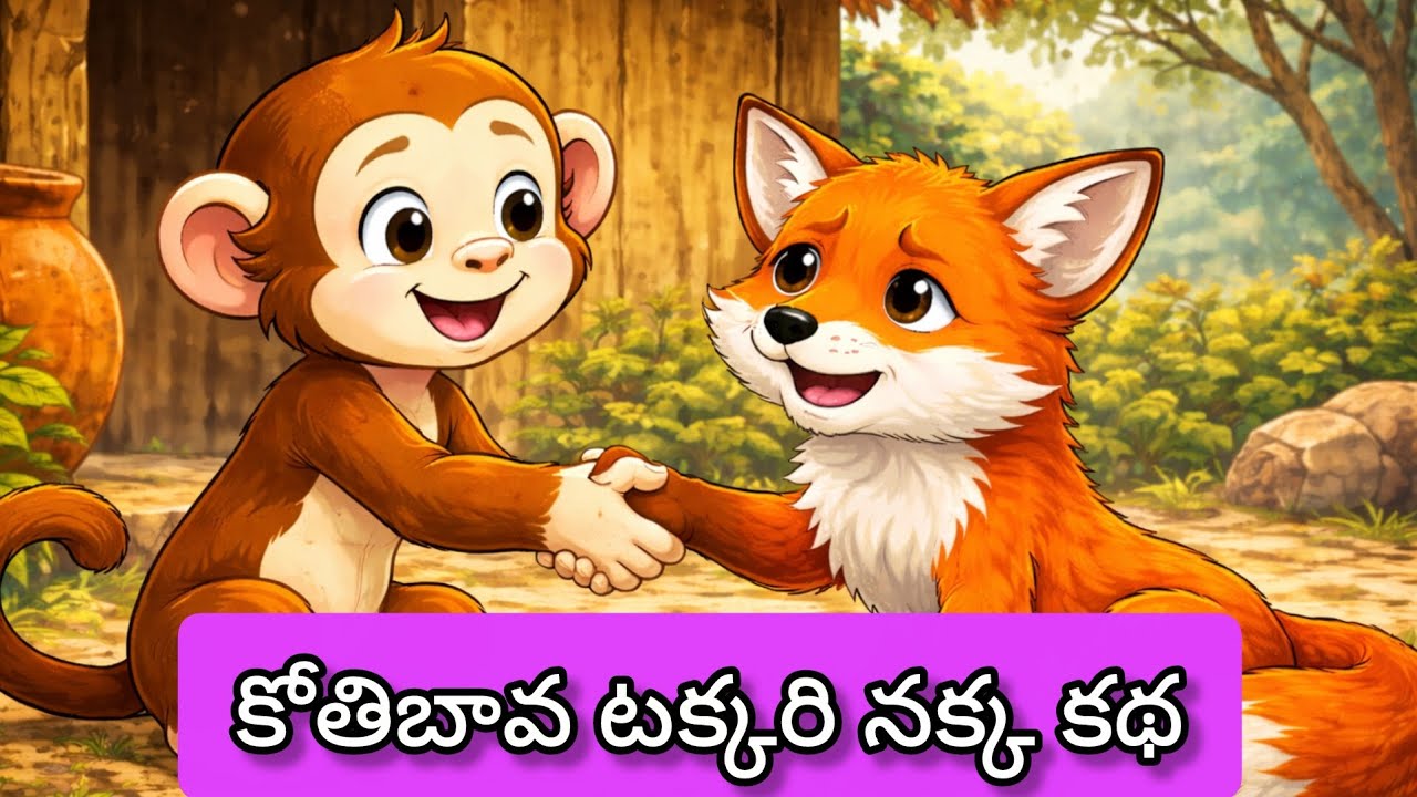 కోతిబావ – టక్కరి నక్క కథ | మోసం చేసిన నక్కకు తగిన శిక్ష | పిల్లల కోసం మంచి నీతి కథ 