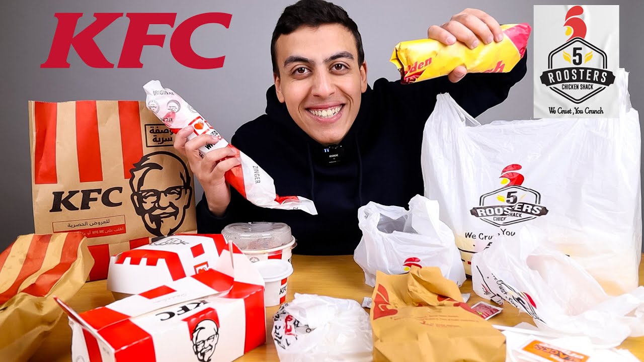 المطعم العالمي ضد المطعم المصري | KFC VS 5 Roosters