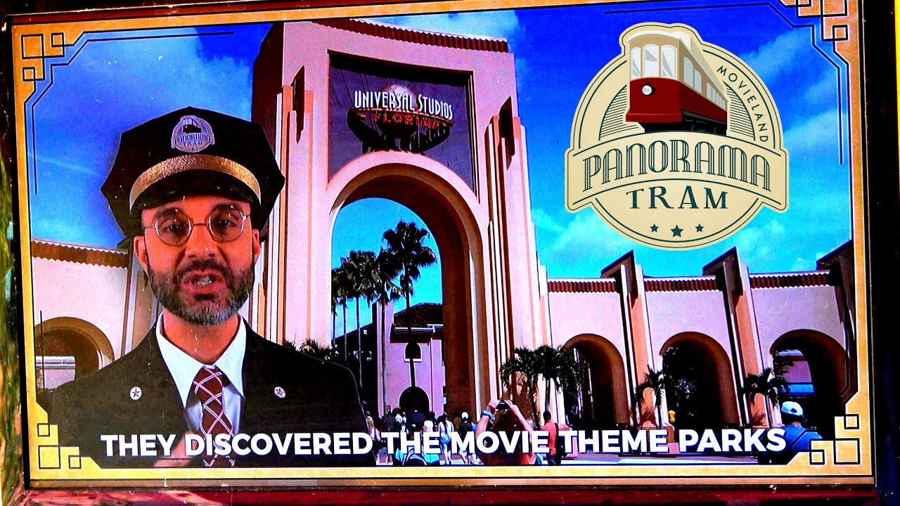 POV Panorama Tram at Movieland Theme Park in Italy
