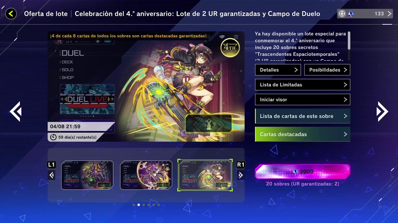 Yu-gi-oh máster 4TH ANIVERSARIO