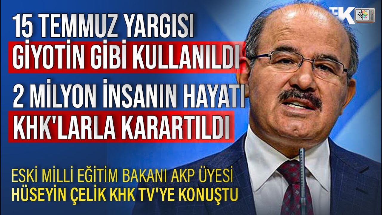 AK PARTİLİ ESKİ BAKANDAN 15 TEMMUZ YARGISINA İSTİKLAL MAHKEMESİ BENZETMESİ 
