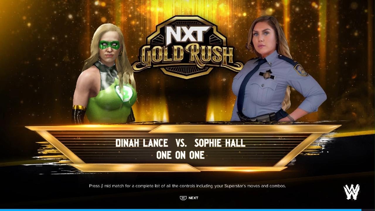 WWE 2K24 Dinah Lance 🆚 Sophie Hall