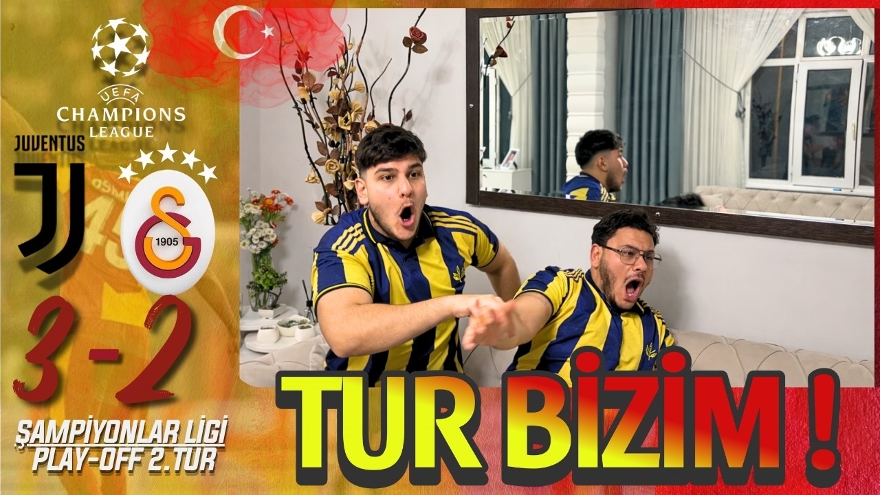 FANATİK 2 KARDEŞ GALATASARAY JUVENTUS MAÇINI İZLERSE- JUVENTUS 3-2 GALATASARAY