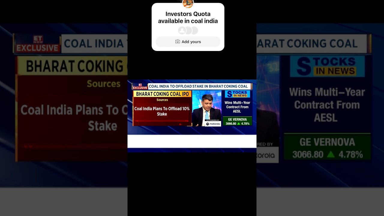 BCCL IPO | Bharat Coking Coal Limited IPO | Share holders Quota 