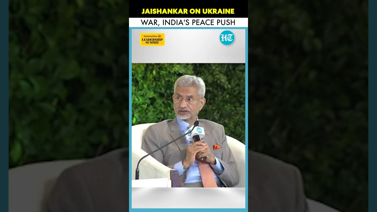 Jaishankar On Russia-Ukraine War, India's Peace Push | PM Modi | #HTLS2024