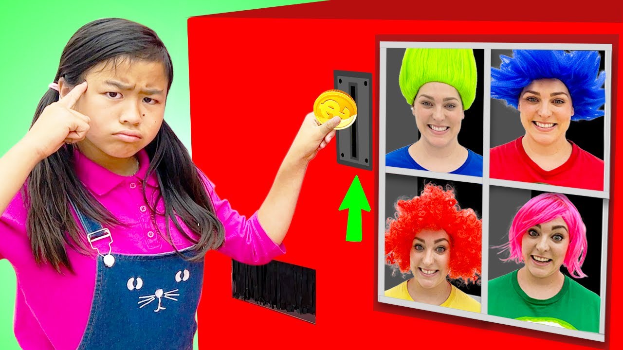Máquina Expendedora de Robots Jannie y Lyndon | Niños Aprender a Respetar a Los Demás