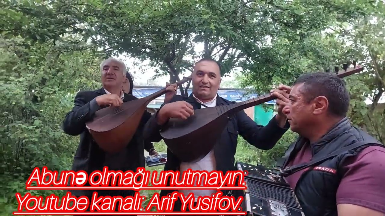 Aşıq Sərdar, Aşıq Rövşən Gədəbəyli və qarmonda Rafiq Gədəbəyli