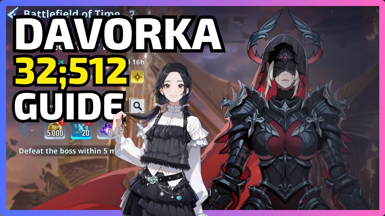 Battlefield of Time GUIDE - 🧛‍♀️DAVORKA🧛‍♀️ - 32;512s - Season 15 | Solo Leveling:Arise