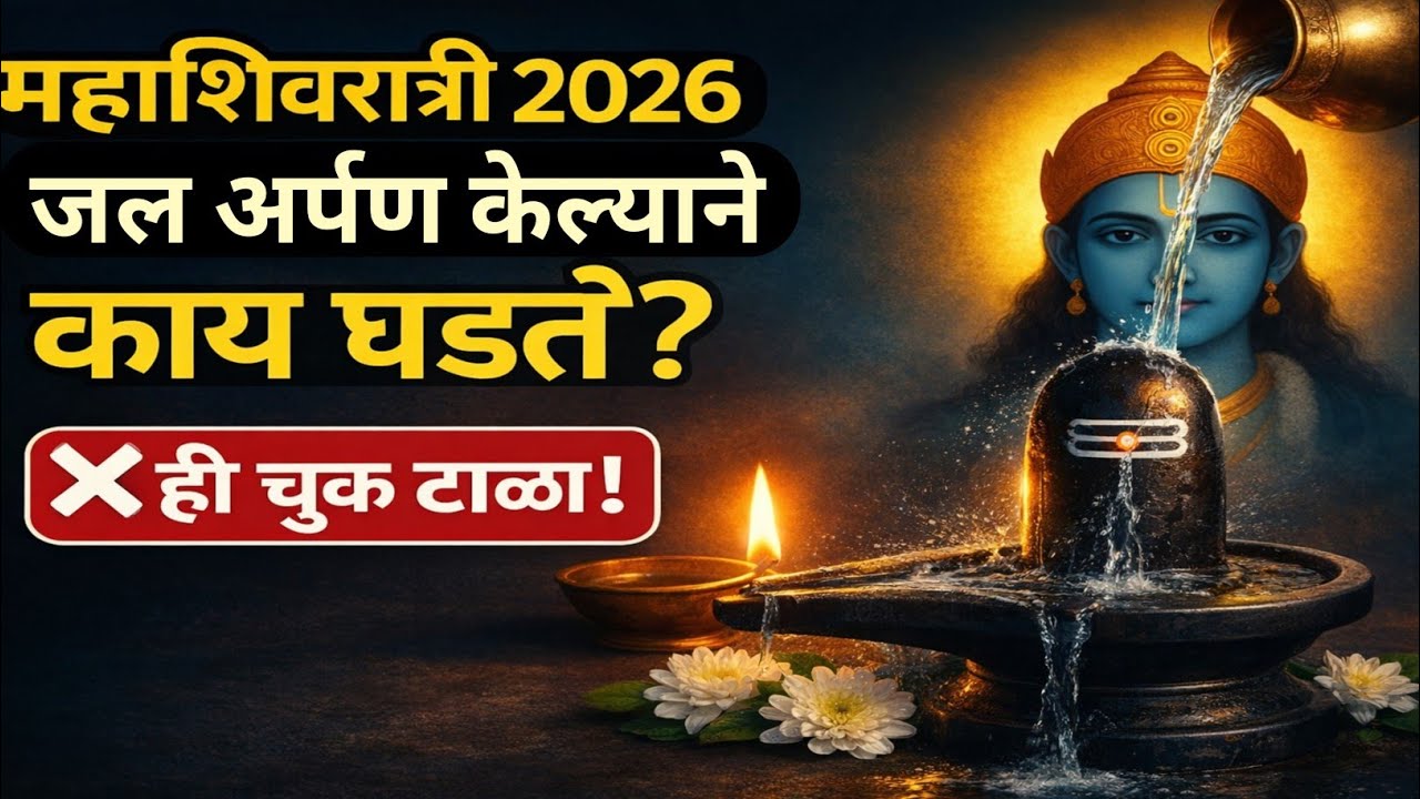  महाशिवरात्री 2026: शिवलिंगावर Jal Abhishek केल्याने काय घडतं? ❌ Avoid This Mistake!