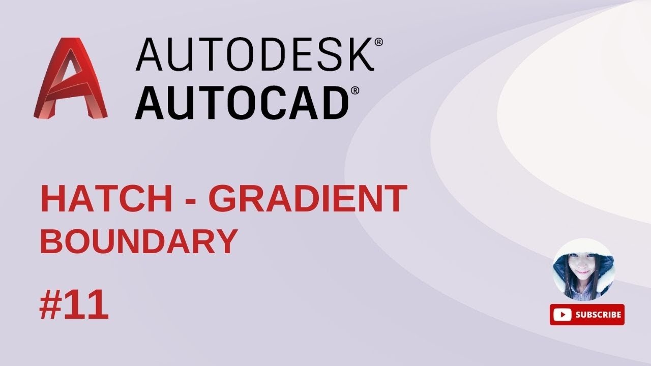 Autocad Dersleri #11 HATCH GRADIENT BOUNDARY Komutu