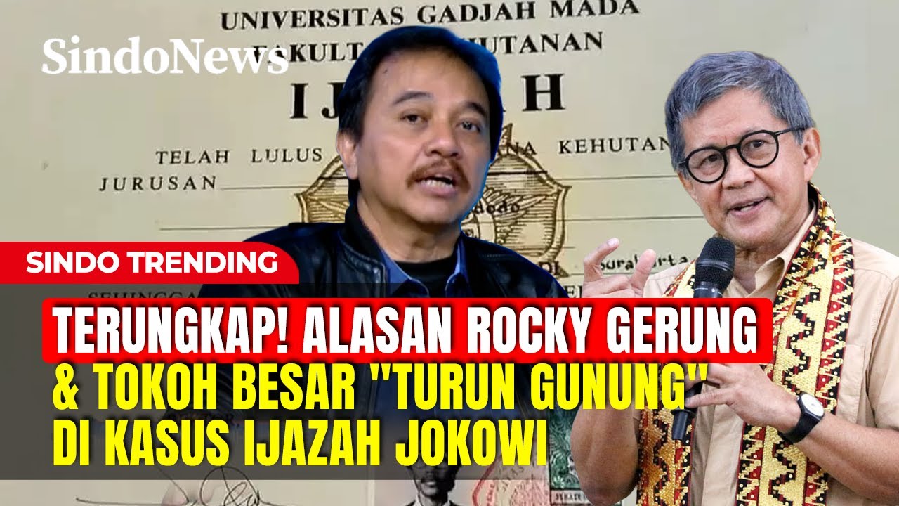 Ternyata Ini Alasan Rocky Gerung Turun Gunung di Kasus Ijazah Jokowi | Sindo Trending
