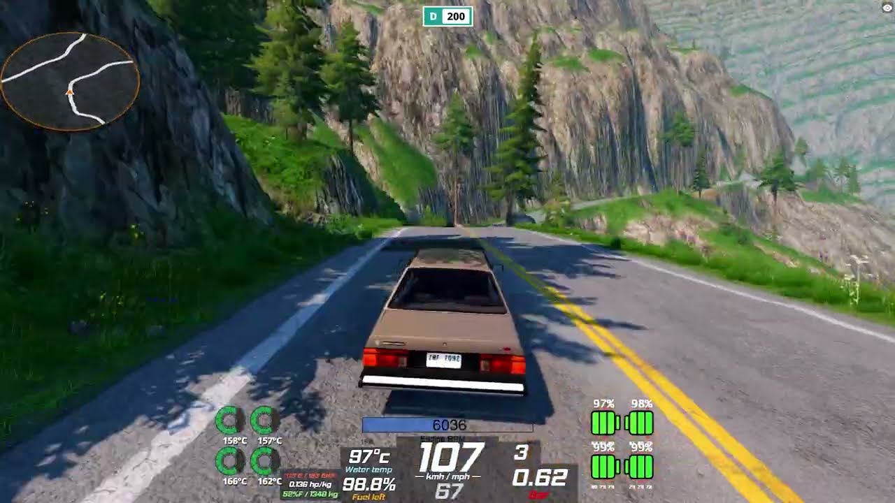 Voyage 83 LS 183cv Fugindo da Tsunami! | BeamNG.drive