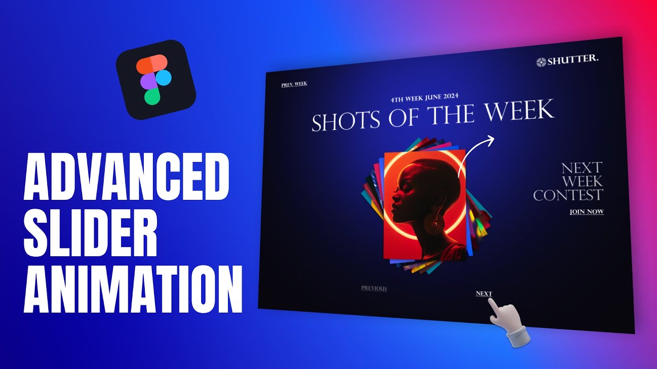 Create ADVANCED Image Slider Animation In Figma | Figma Tutorial