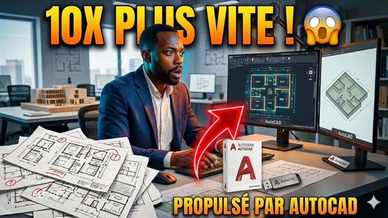 💻 Plan de Maison dans AutoCAD  La Technique Simple pour Dessiner 10x Plus Vite 🚀
