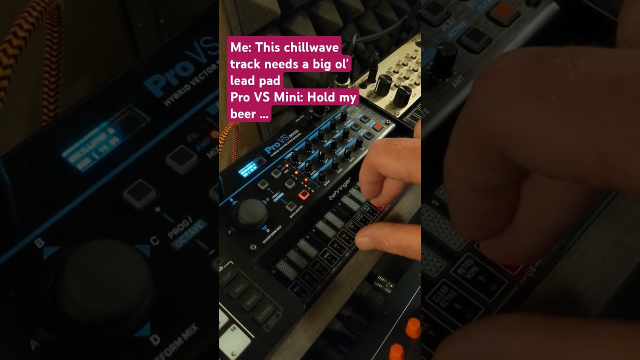 Pro VS Mini saves the day #synthvibes #electronicmusic