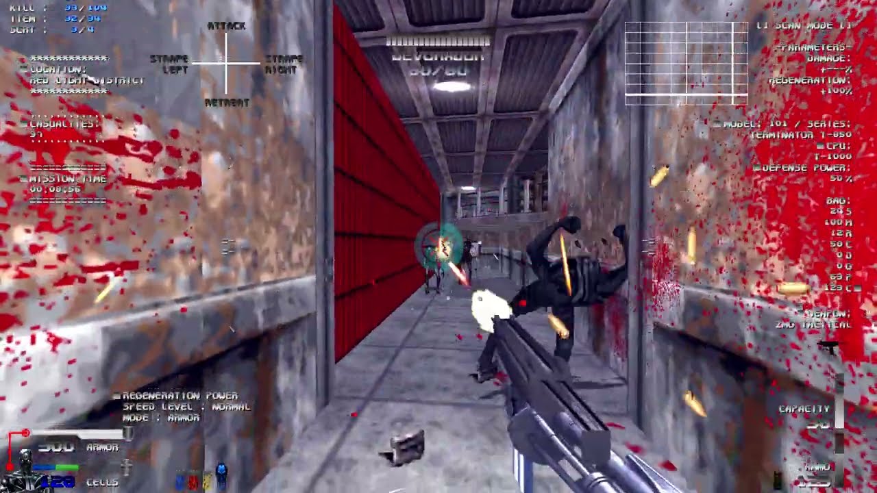 T64 Weapons - Terminator vs Hollywood Holocaust - Extermination Day (Doom 2 Mod) 4K 60FPS