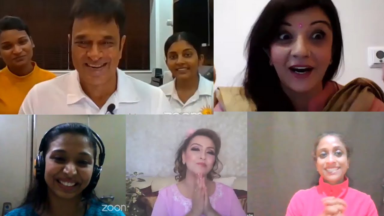 Spritual Discourse with Global Yoginis from Honkong, London, USA on HOE broadcasted to 30 Countries