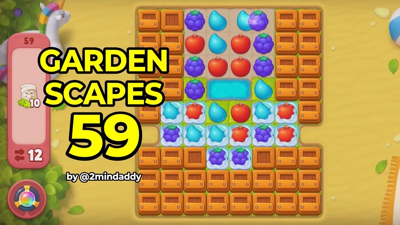 Gardenscapes Level 59 No Boosters Gameplay