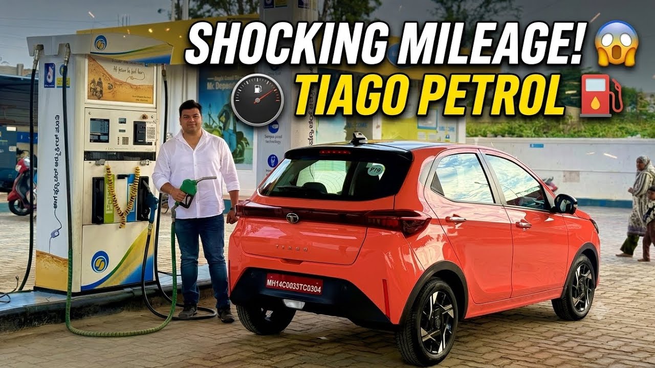 Tata Tiago Petrol Real Mileage Test | Full Tank to Tank Highway Mileage 😱