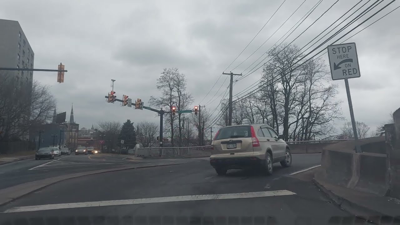 Driving from Duryea to Edwardsville, Pennsylvania