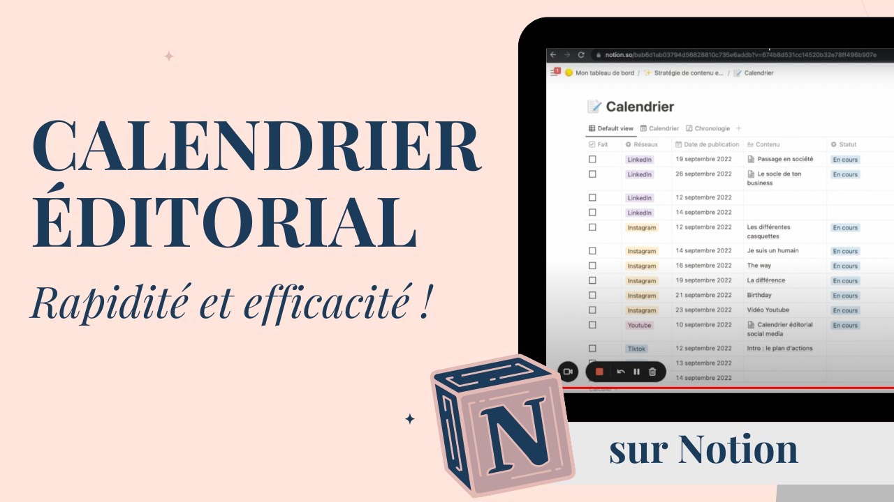 CALENDRIER EDITORIAL SOCIAL MEDIA l pour améliorer ta communication